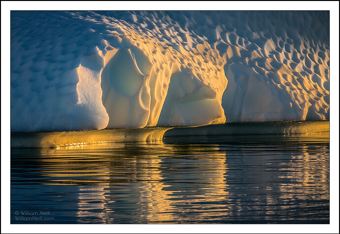 Iceberg Sculpture, Pleneau Bay, Antarctic Peninsula, Antarctica 2014_©Copyright © 2014 William Neill